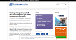 Desktop Screenshot of emailmarketingblog.de